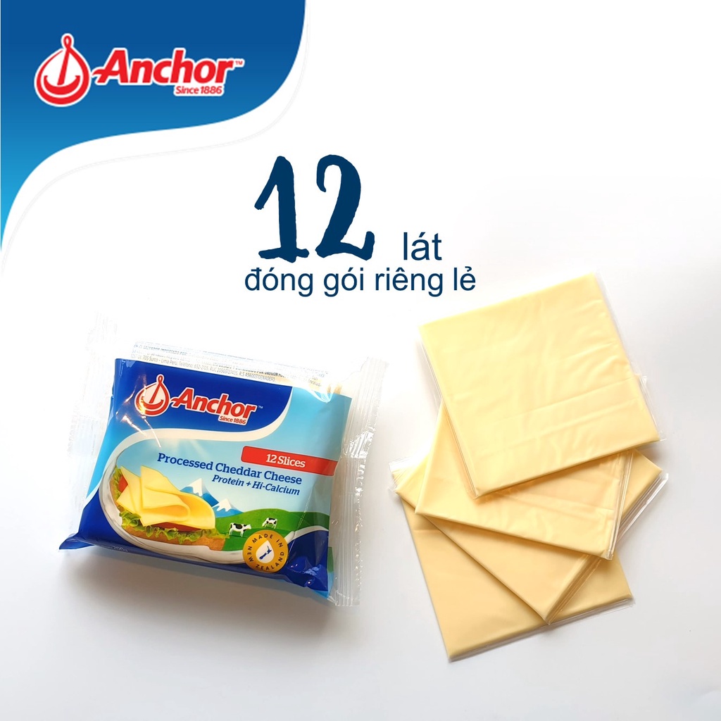 Phô mai lát Cheddar 200g 