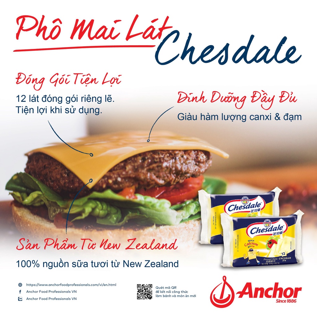 Phô mai lát cheddar vị sữa 250g