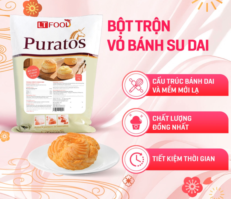 Bột trộn su dai 1kg